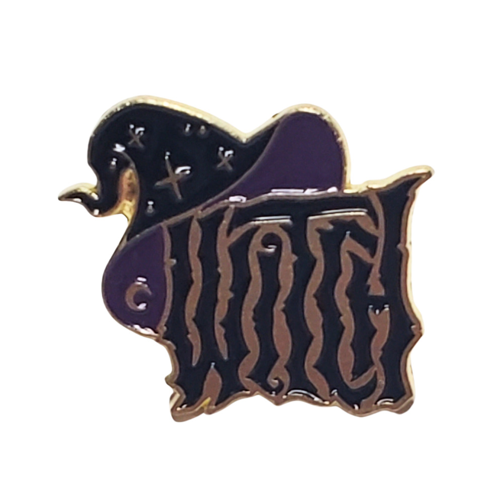 WITCH witch hat enamel pin